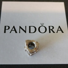 Load image into Gallery viewer, Pandora Sterling Silver Four Petal Flower Clear CZ Charm 790260CZ