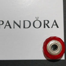 Load image into Gallery viewer, Pandora Retired Sterling Silver Red Fascinating Murano Glass Bead - 791066
