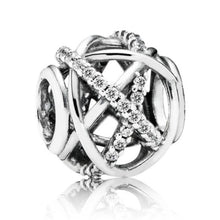 Load image into Gallery viewer, Pandora Sterling Silver Galaxy Openwork Charm with Clear Zirconia - 791388cz