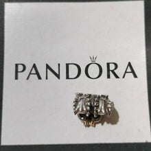 Load image into Gallery viewer, Pandora Sterling Silver Swan Embrace Animal Bead with 14K Gold Crown - 791189