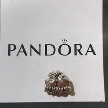 Load image into Gallery viewer, Pandora Sterling Silver Swan Embrace Animal Bead with 14K Gold Crown - 791189