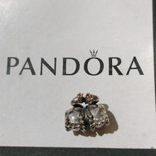 Load image into Gallery viewer, Pandora Sterling Silver Swan Embrace Animal Bead with 14K Gold Crown - 791189