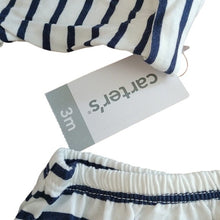 Load image into Gallery viewer, Carter's Baby Girl's Striped Jersey Dress w/ Cover, Size 3 months