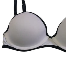 Load image into Gallery viewer, Candie's Padded Push-Up Bra, White + Black, Size 32A