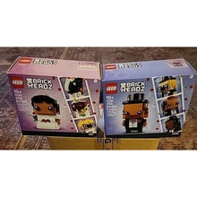 Load image into Gallery viewer, Lego Brickheadz Bride 40383 & Groom 40384 Customizable Wedding Set