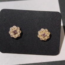 Load image into Gallery viewer, Pandora Sterling Silver Blooming Dahlia Flower Stud Earrings 290678nbp
