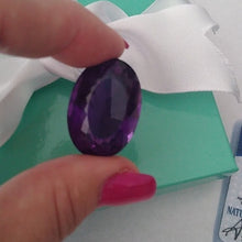 Load image into Gallery viewer, Loose Oval Amethyst Gemstone GIL Certified 52.92 Cts.