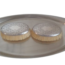 Load image into Gallery viewer, Set of 3 Vintage Sterling Silver Vanity Brushes, Signed