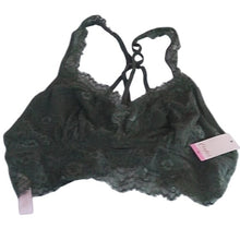 Load image into Gallery viewer, Candie's Juniors Eyelash Lace Bralette, Palm Olive, X-Large