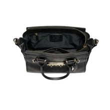 Load image into Gallery viewer, Coach 87295 Pebble Leather Swagger 27 Satchel Bag Purse, LI/Black