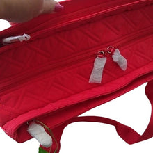 Load image into Gallery viewer, Vera Bradley Triple Compartment Travel Bag, Canyon Sunset Red