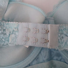 Load image into Gallery viewer, GYCL Classic Ultrathin Underwire Push Up 3/4 Lace Bra, Baby Blue, size Large 38B