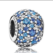 Load image into Gallery viewer, Pandora Sterling Silver Sky Mosaic Charm w/ Multi-Color Pave Zirconias 791755nlb