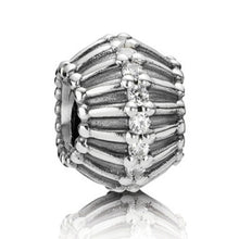 Load image into Gallery viewer, Pandora Retired Sterling Silver Show Stopper Bead with White Zirconia - 790545CZ