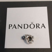 Load image into Gallery viewer, Pandora Retired Sterling Silver Oxy Swirl Dangle with Green Pearl - 790281GRP