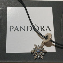 Load image into Gallery viewer, Pandora Crystallized Snowflake Dangle Charm 791761NBLMX 925 ALE
