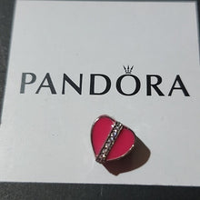Load image into Gallery viewer, Pandora Retired Sterling Silver Gift of Love Heart Charm 792047cz