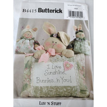 Load image into Gallery viewer, Butterick Sewing Pattern B4415 Sunshine Bunnies Bunny Pillow Dress Uncut