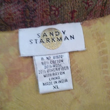 Load image into Gallery viewer, Sandy Starkman Embroidered Patchwork Fall Dreams Jacket, XL