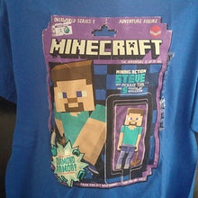 Load image into Gallery viewer, Boy's Mojang Minecraft Blue Tee Shirt, XL (14/16)