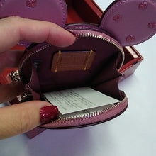Load image into Gallery viewer, Coach 37539B x Disney Boxed Minnie Mouse Coin Case, SV/Rose