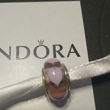 Load image into Gallery viewer, Pandora Rose Murano with Pink Hearts 790660 Sterling Silver AL…