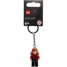 Load image into Gallery viewer, LEGO® MARVEL Scarlet Witch Minifigure™ Key Ring w Chain Part 854241 Key Chain