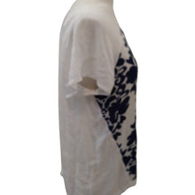 Load image into Gallery viewer, Liz Claiborne Blue/White Design Blouse Top, Size Large