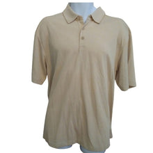 Load image into Gallery viewer, Tommy Bahama Khaki White Weave Golf Polo Shirt, size XL