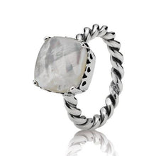 Load image into Gallery viewer, Pandora Sterling Silver Mother of Pearl Sincerity Path Ring - 190828MP 6.5