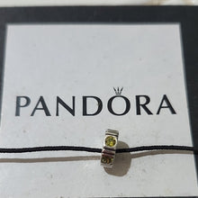Load image into Gallery viewer, Pandora Retired Sterling Silver Green Zirconia Trinity Spacer - 790368GCZ