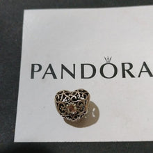 Load image into Gallery viewer, Pandora Sterling Silver April Signature Birthstone Heart Charm -791784rc