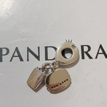 Load image into Gallery viewer, Pandora Retired Sterling Silver Burger and Fries Food Dangle - 797211ENMX