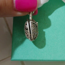 Load image into Gallery viewer, Sterling Silver & Marcasite Purse Locket Pendant