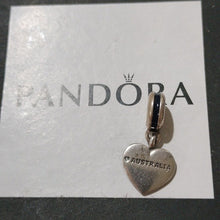Load image into Gallery viewer, Pandora Sterling Silver Australian Heart Flag Travel Dangle Bead - 791415ENMX
