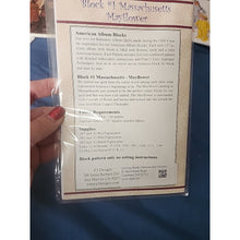 Load image into Gallery viewer, P3 Designs American Album Blocks Quilting Massachusetts Pattern Only Mayflower