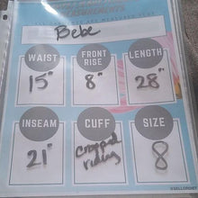 Load image into Gallery viewer, Bebe Equestrian style Cropped pants, 8