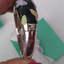 Load image into Gallery viewer, Belle Étoile Black Papillon Butterfly Amethyst + Sterling Silver 925 Bracelet