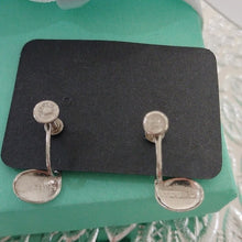 Load image into Gallery viewer, Vintage Sterling Silver Music Note Earrings with Screw back closures