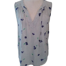 Load image into Gallery viewer, Old Navy Women's Floral Sleeveless Blouse, Olive/White/Purple, Size Large