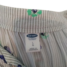 Load image into Gallery viewer, Old Navy Women's Floral Sleeveless Blouse, Olive/White/Purple, Size Large