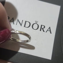 Load image into Gallery viewer, Pandora Sterling Silver Sparkling Bow Ring w/Clear Zirconia - 190906CZ Size 4.5