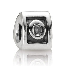 Load image into Gallery viewer, Pandora Retired Sterling Silver Alphabet Bead - Letter O - 790323O