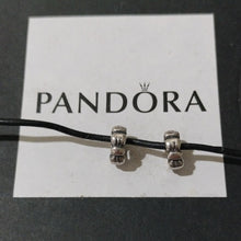 Load image into Gallery viewer, Pandora Sterling Silver Bow Spacer Charms Set of 2, 790303