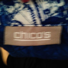Load image into Gallery viewer, Chico's Women's Quilted Blues Jacket, size 2 Medium