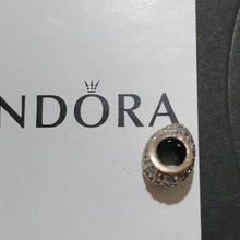 Load image into Gallery viewer, Pandora Retired Sterling Silver Pave Heart Bead with Clear Zirconia - 791052CZ
