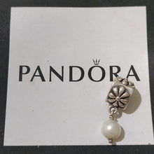 Load image into Gallery viewer, Pandora Retired Sterling Silver Flower Dangle with White Pearl - 790535P