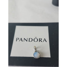 Load image into Gallery viewer, Pandora SS October Birthday Droplet w/Opalescent Pink Pendant - 390396NOP