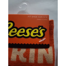 Load image into Gallery viewer, Reeses King Of The Cups Novelty Crew Socks Size 6-12 Mens, 2 Pair