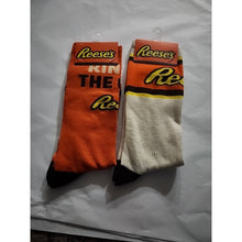 Load image into Gallery viewer, Reeses King Of The Cups Novelty Crew Socks Size 6-12 Mens, 2 Pair